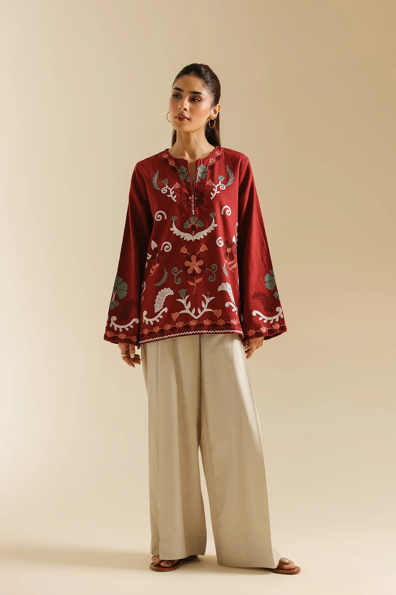 EMBROIDERED KURTI (E0669/119/416) - Image 2