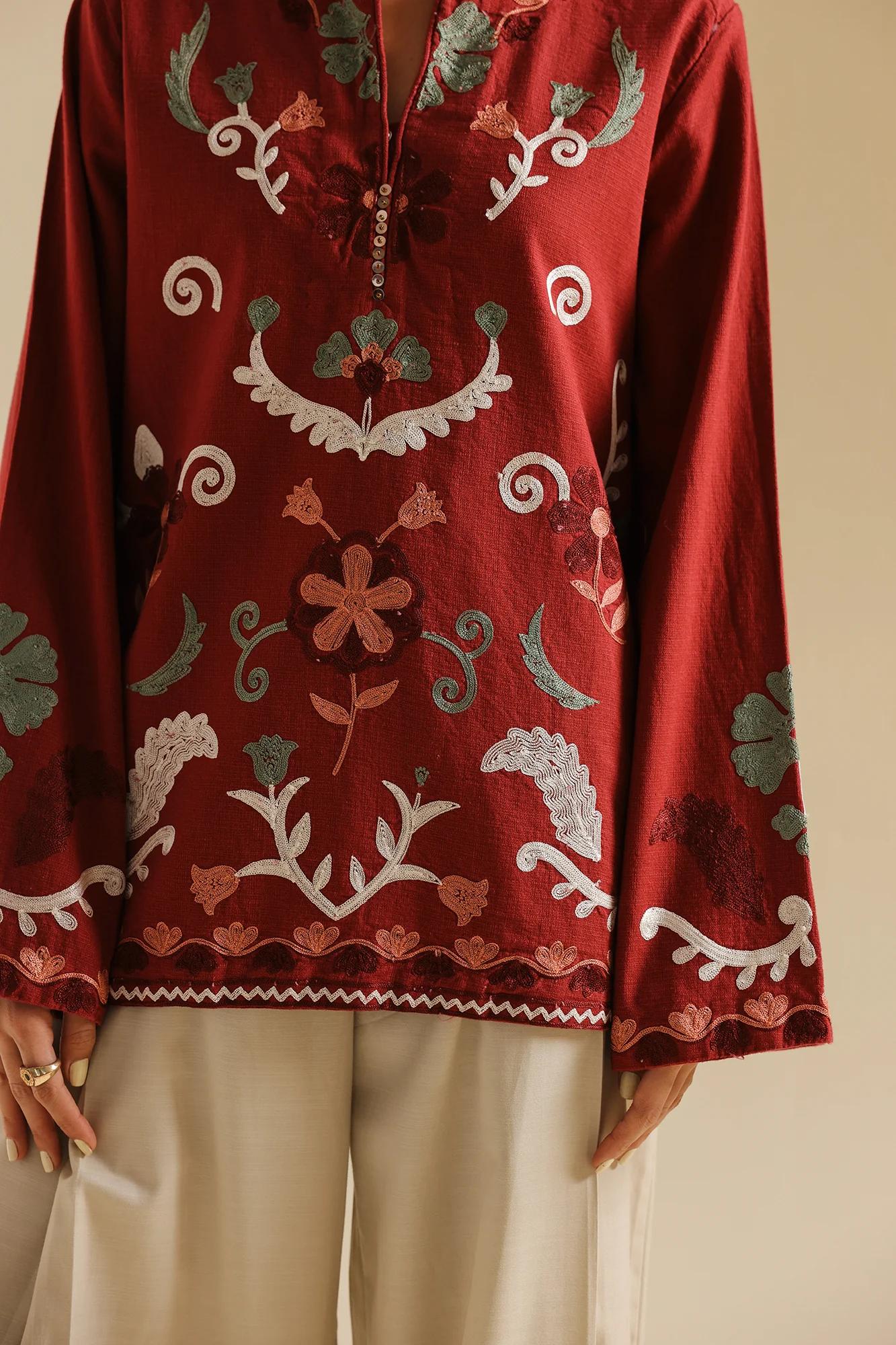 EMBROIDERED KURTI (E0669/119/416) - Image 6