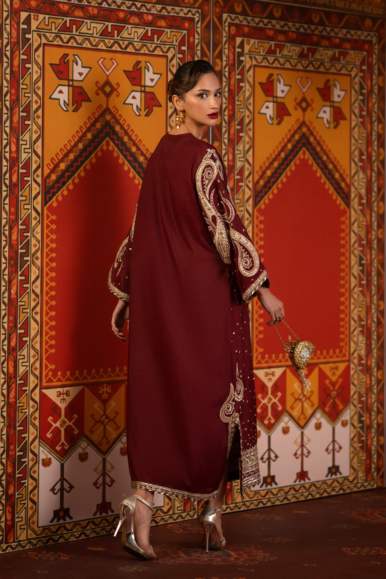 EMBROIDERED KAFTAN (E1069/104/415) - Image 4
