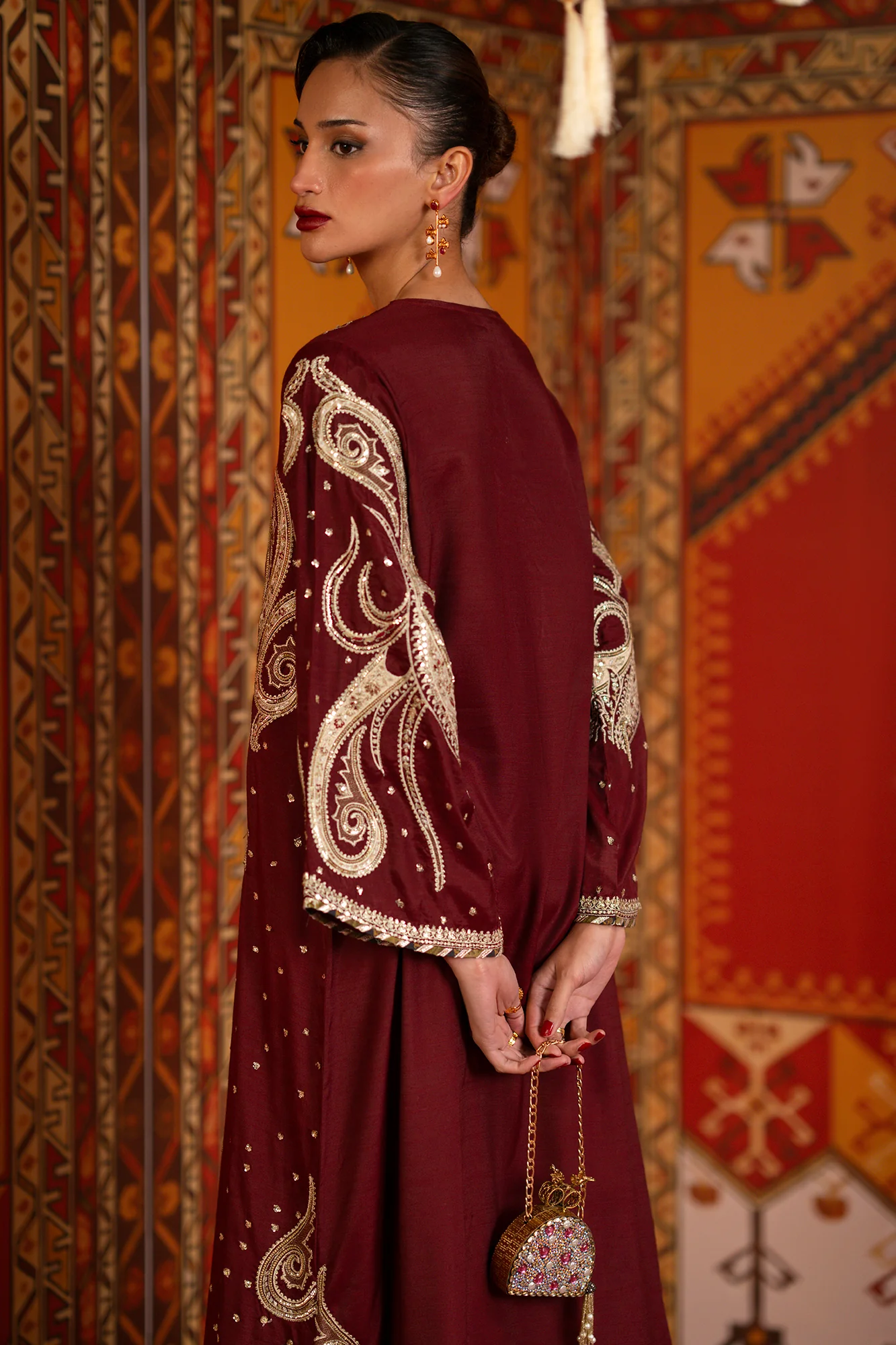 EMBROIDERED KAFTAN (E1069/104/415) - Image 5