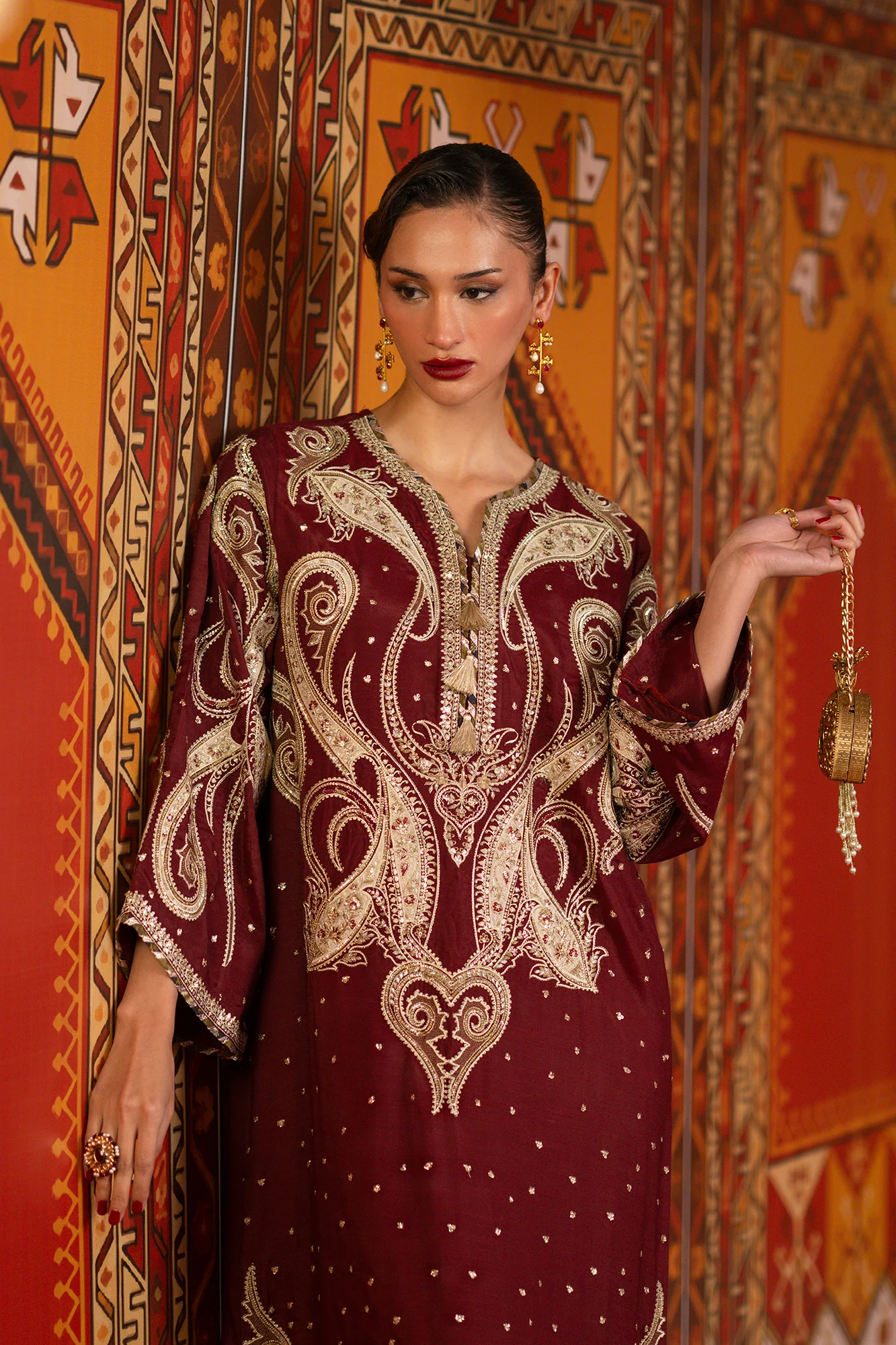 EMBROIDERED KAFTAN (E1069/104/415) - Image 6
