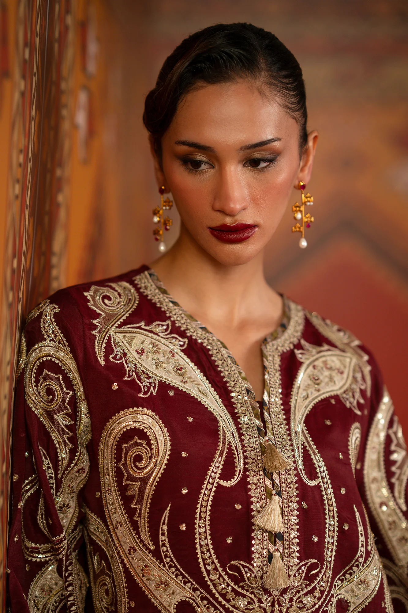 EMBROIDERED KAFTAN (E1069/104/415) - Image 8