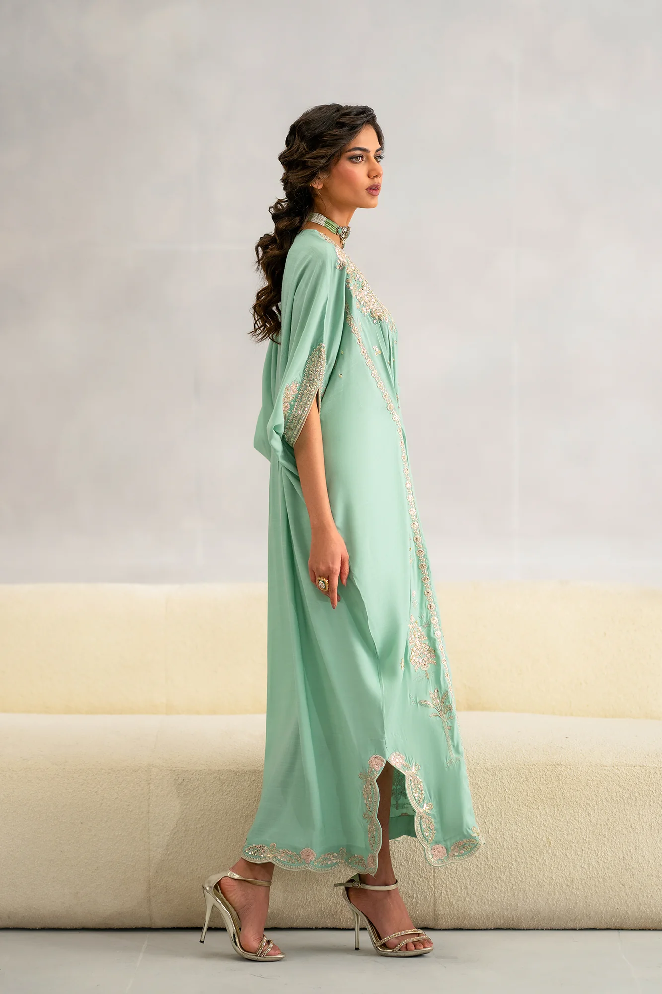 EMBROIDERED KAFTAN (E1087/104/718) - Image 3