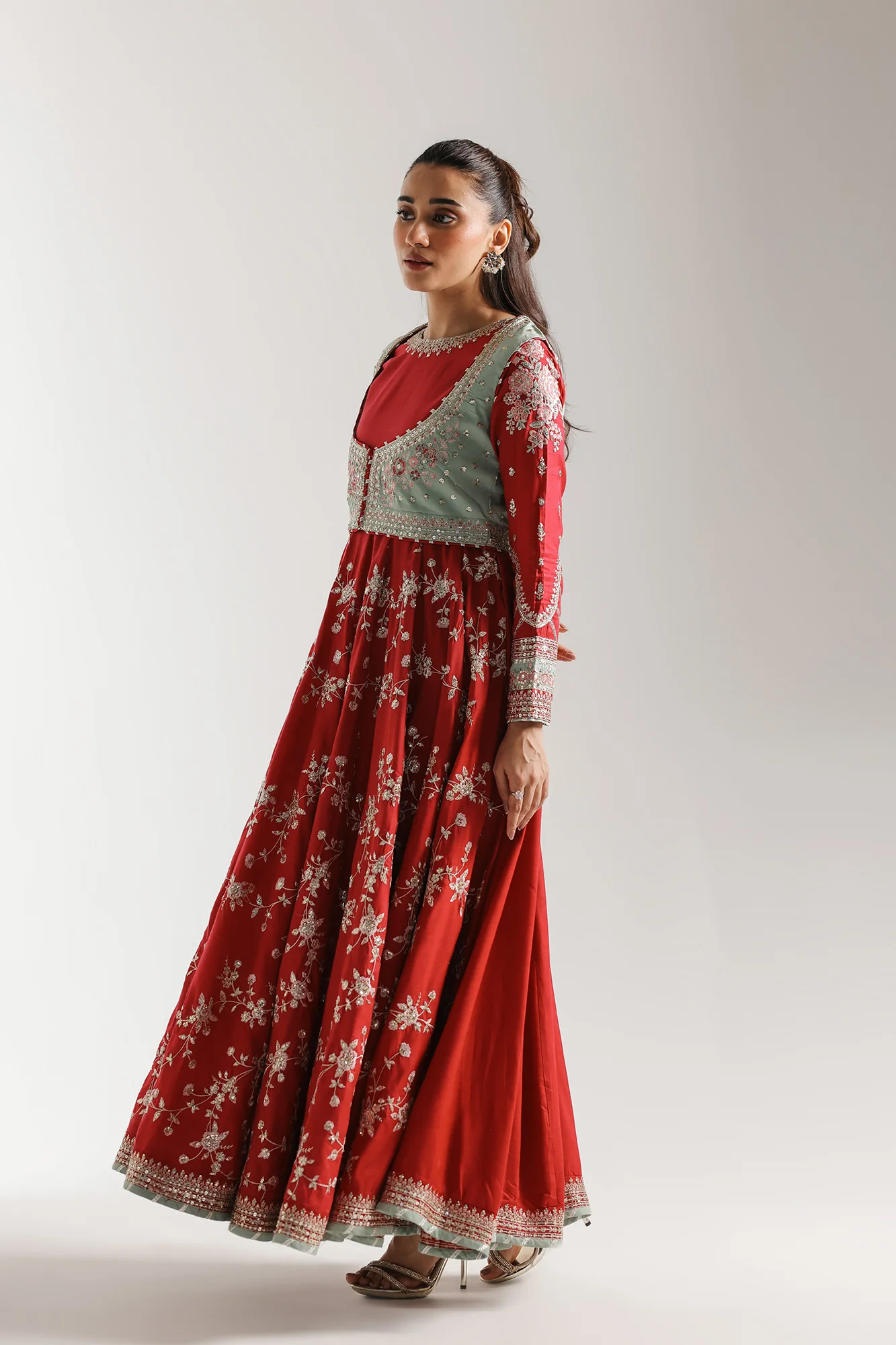 EMBROIDERED PISHWAS (E0954/104/808) - Image 3