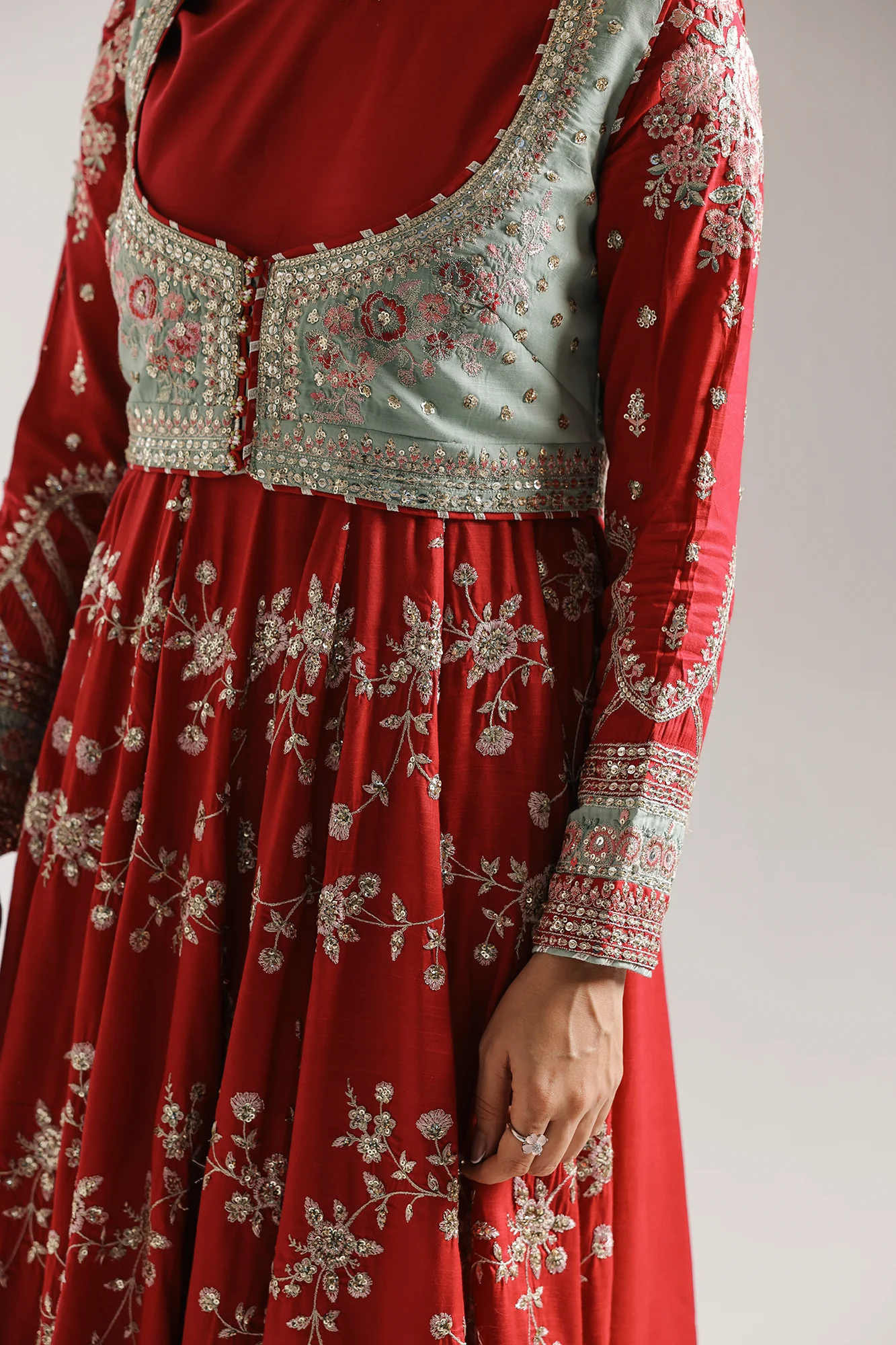 EMBROIDERED PISHWAS (E0954/104/808) - Image 6