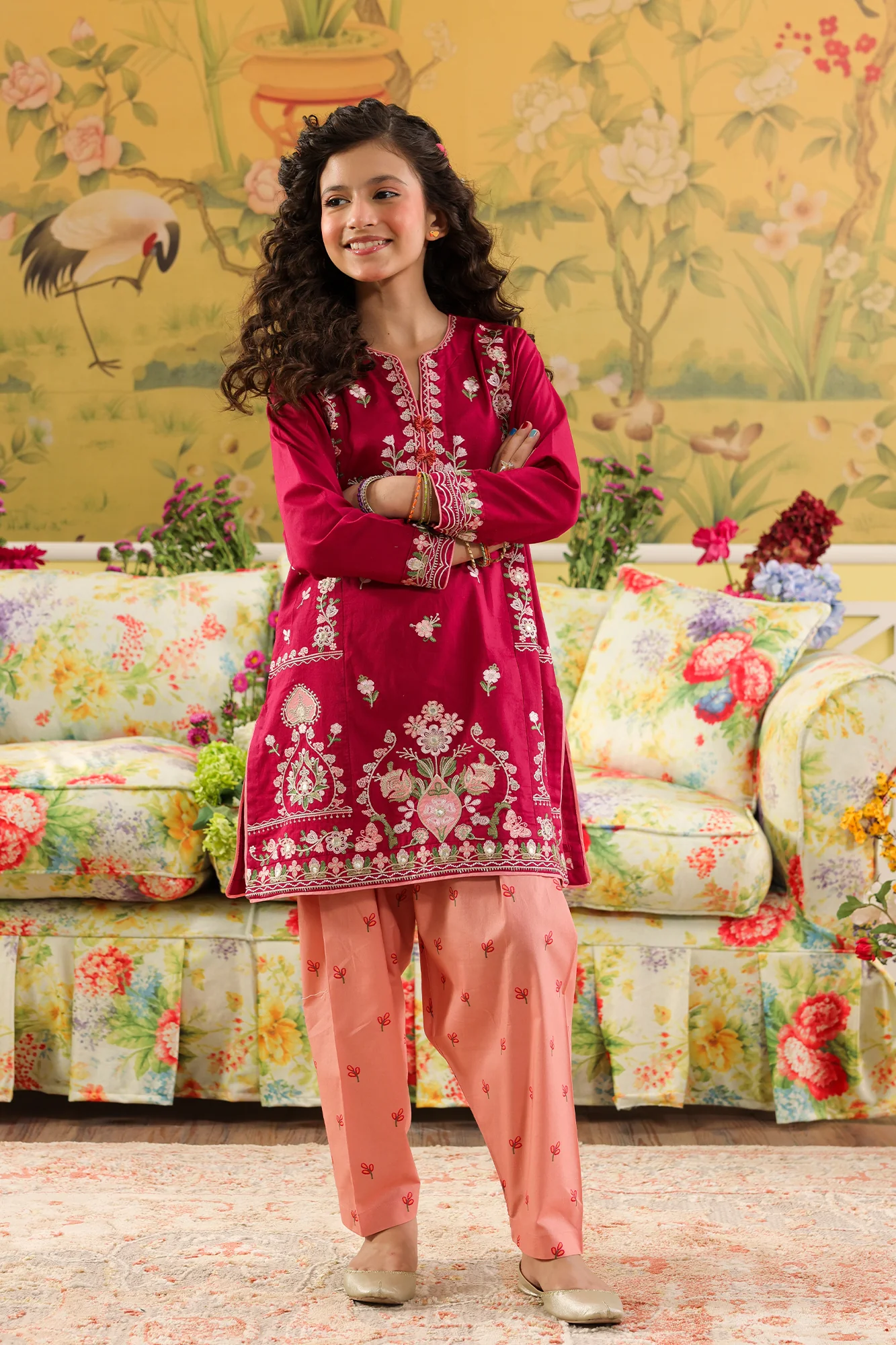 EMBROIDERED SUIT (E0985/404/525 E0985/304/525) - Image 2