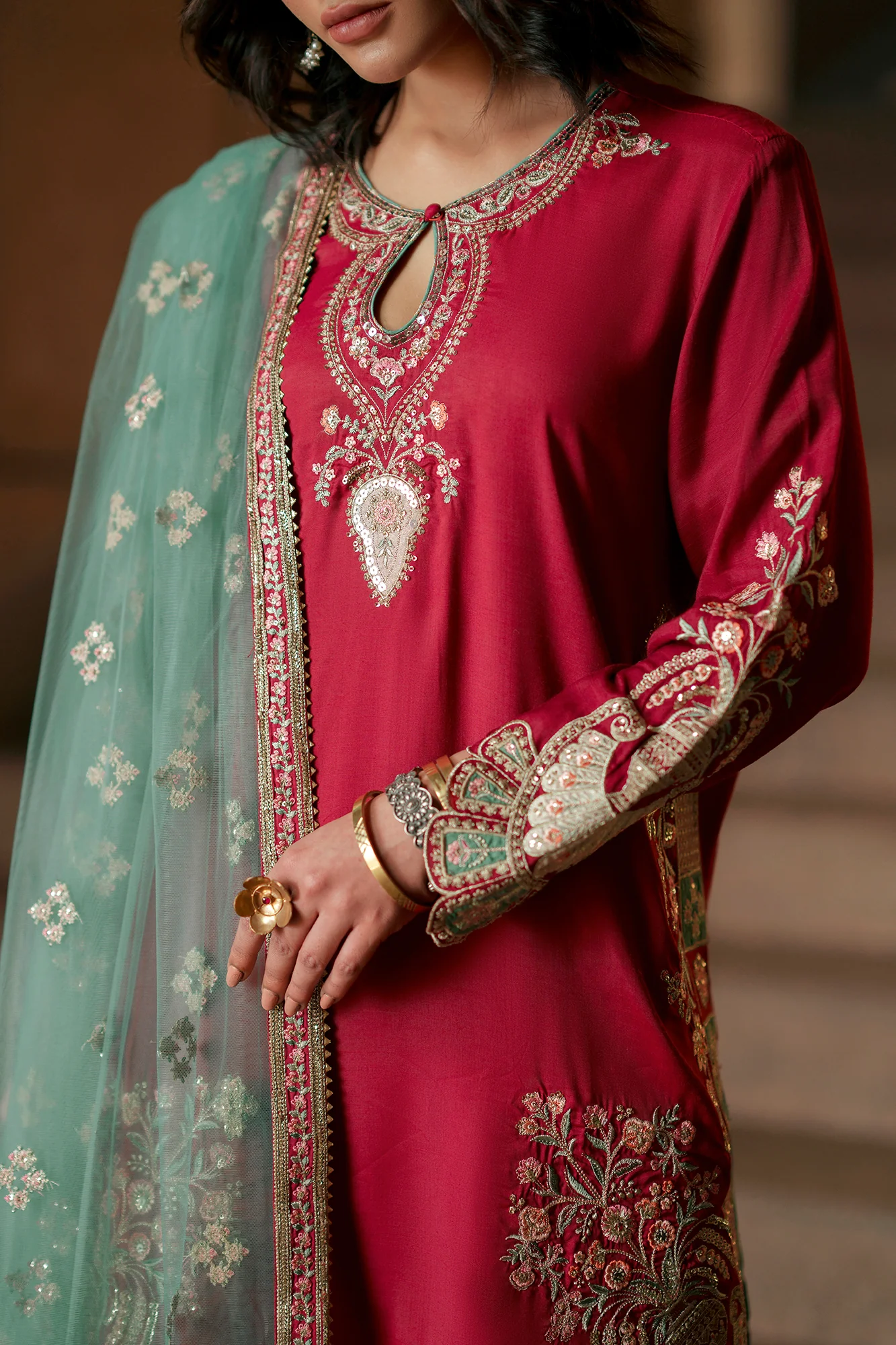 EMBROIDERED SUIT (E1030/104/416) - Image 7