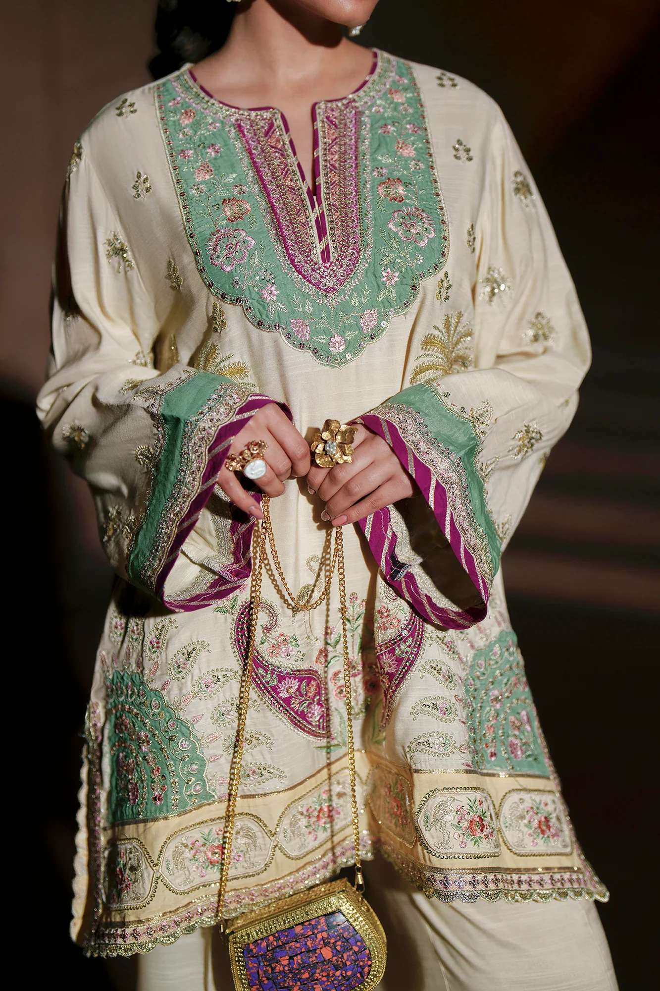 EMBROIDERED SUIT (E1036/104/002) - Image 6