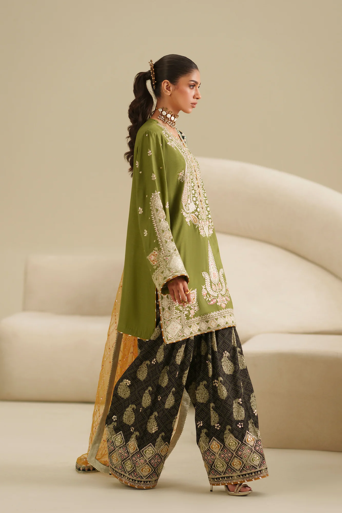 EMBROIDERED SUIT (E1065/104/122) - Image 3