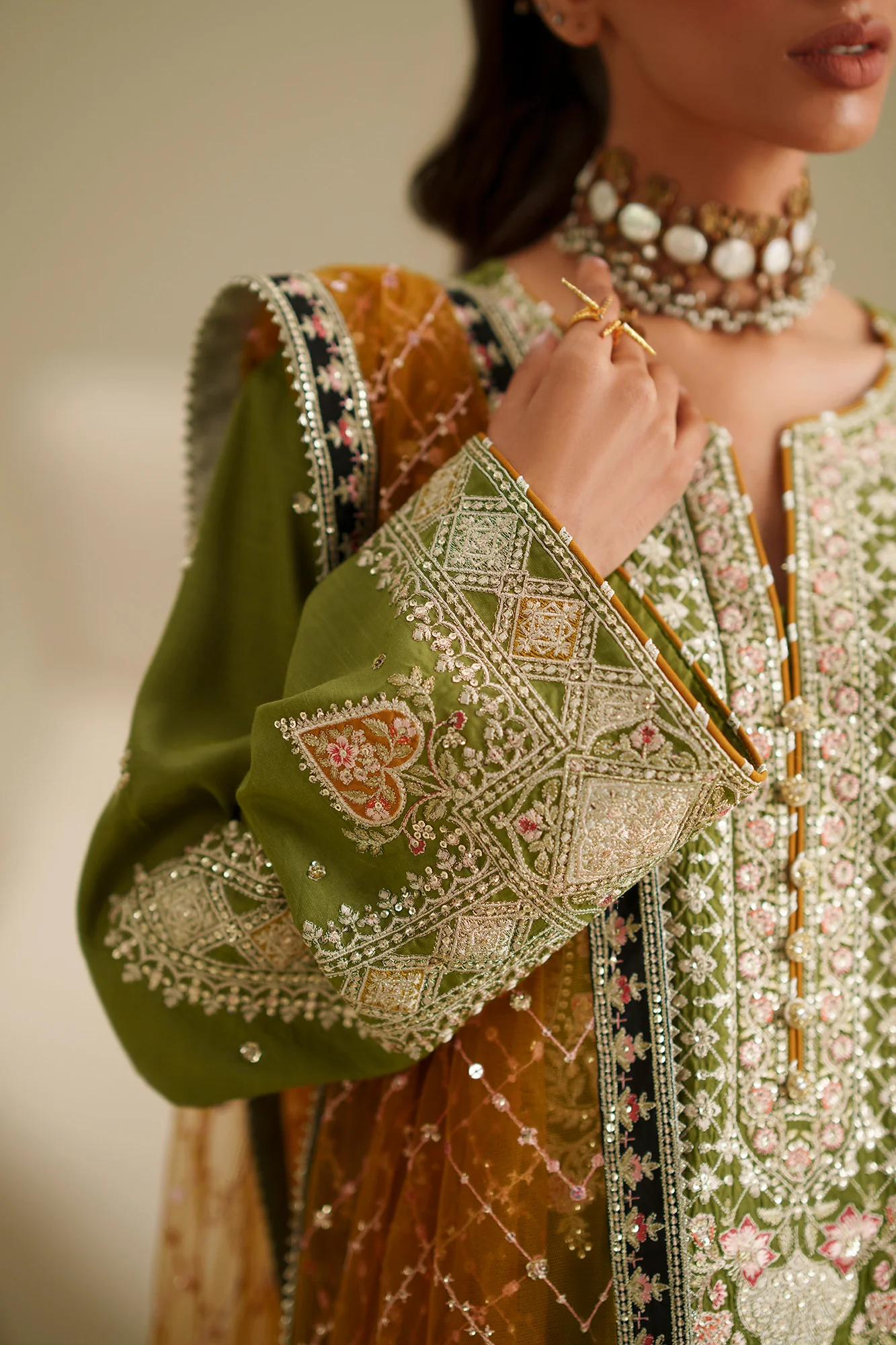 EMBROIDERED SUIT (E1065/104/122) - Image 7
