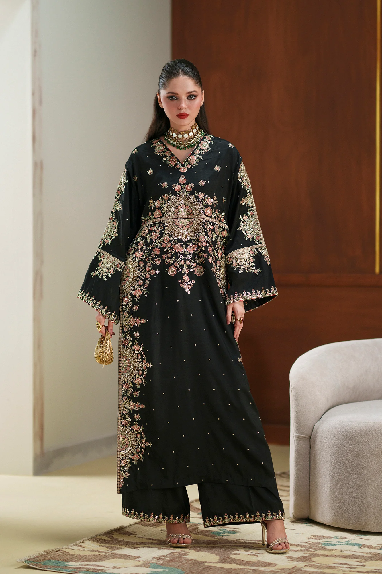 EMBROIDERED SUIT (E1104/104/902) - Image 2