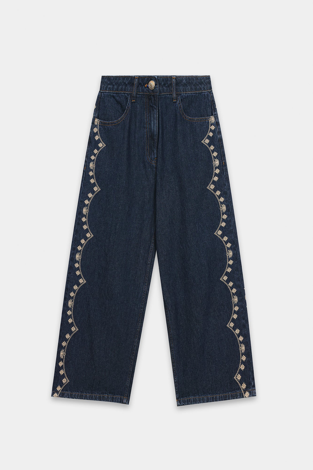 EMBROIDERED JEANS (E1027/101/622) - Image 5