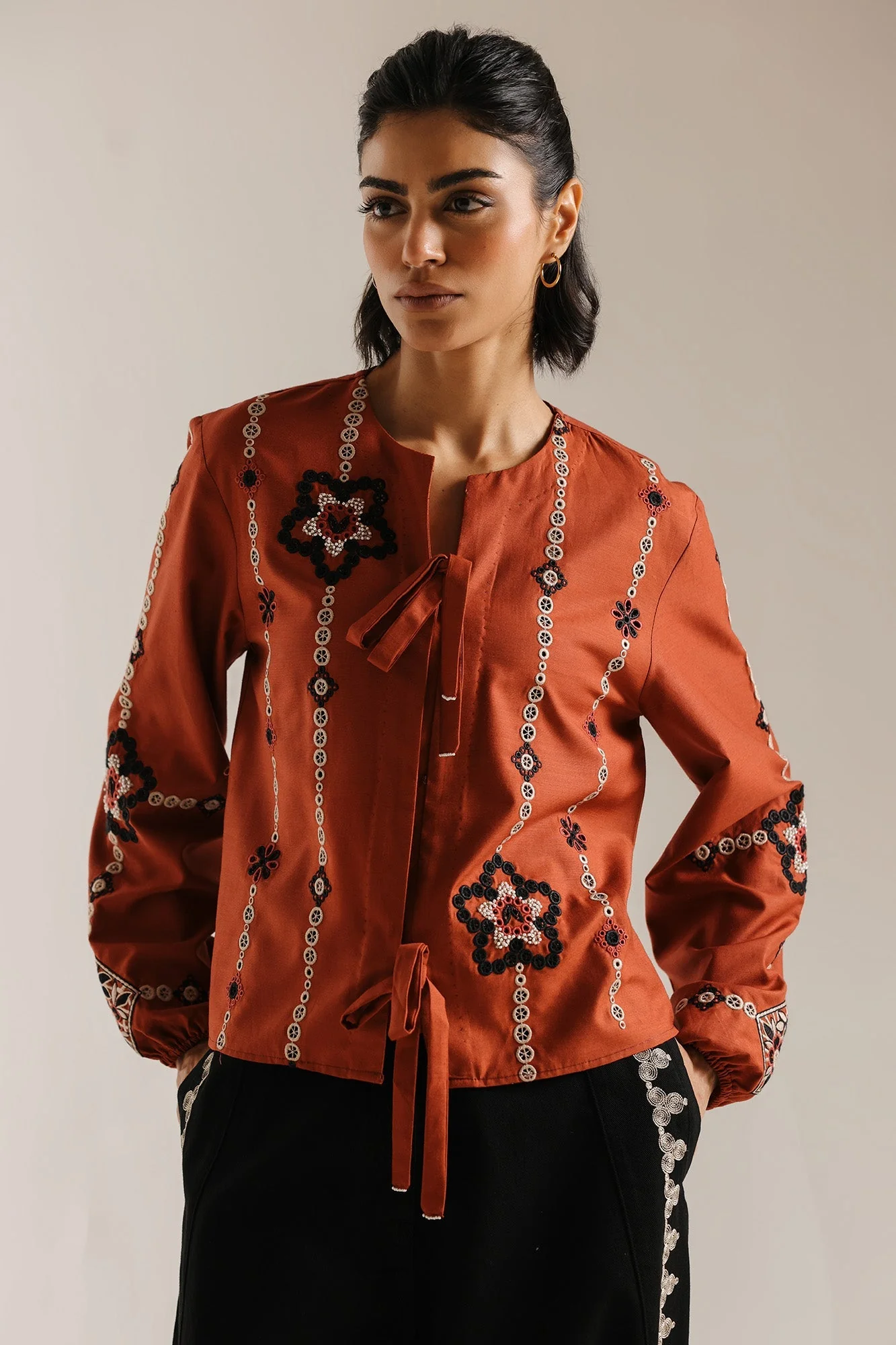 EMBROIDERED SHIRT (E1004/101/203) - Image 5