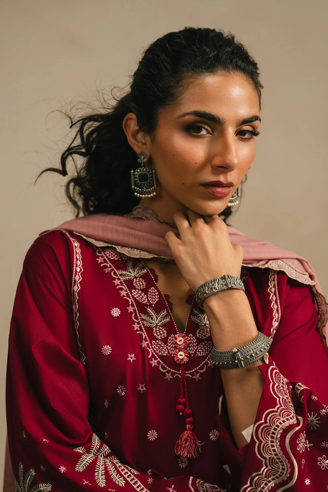 EMBROIDERED SUIT (E4379/103/305) - Image 5